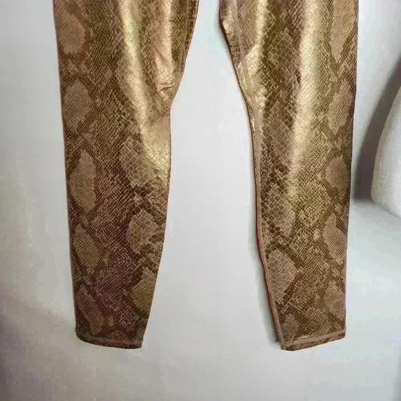 IVL Collective Bronze Snakeskin Legging/bra Set Size 8 - Picture 5 of 11